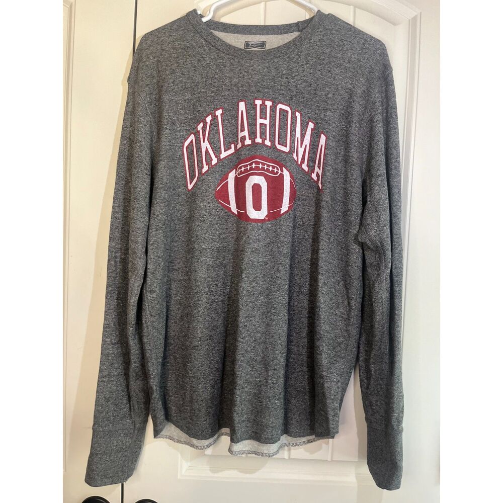 Oklahoma Sooners Football Long Sleeve Shirt Medium | OU Tailgate Game Day